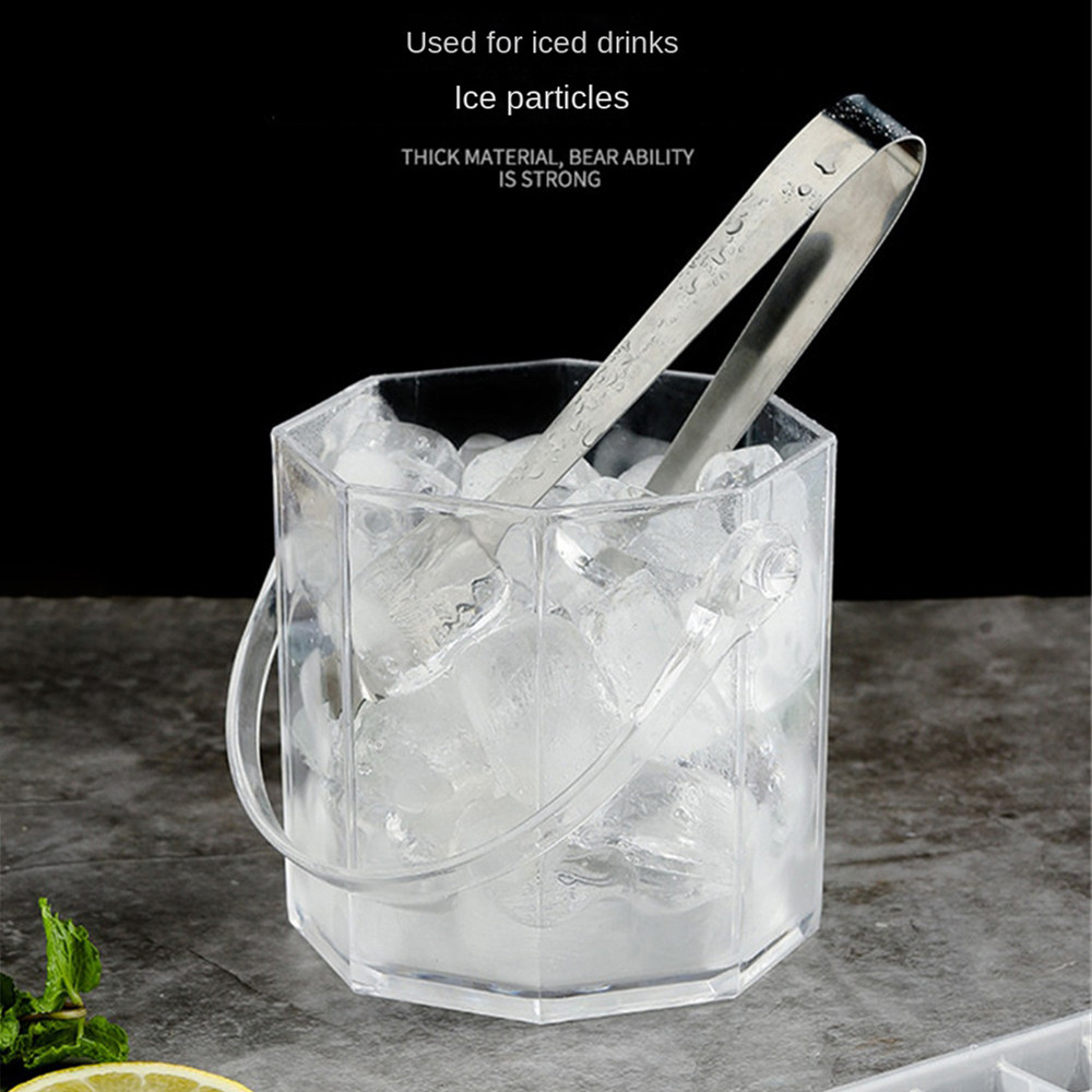 Transparent Wine Ice Cooler For Party Home Whisky Ice Bucket Ice Champagne Bucket Thermal Beer