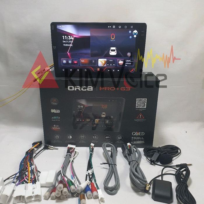 Headunit Android Orca Pro+ Gen 3 Adr 9988 9 Inch New