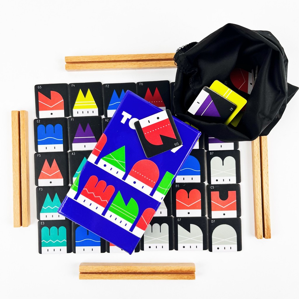 Board Game: TOWN77 Number Logic Puzzle Game, Family Gathering Essential, Memory-Challenging Fun,