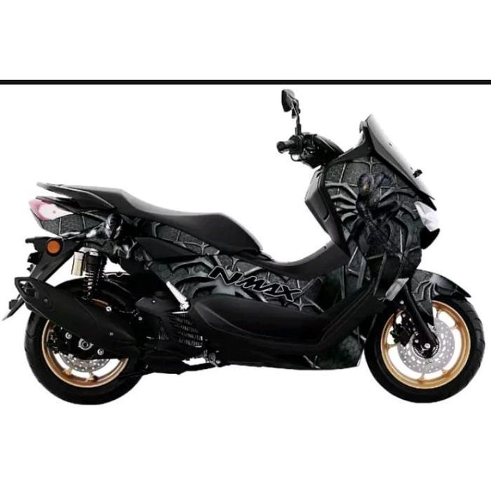 striping stiker decal full bodi nmax new 2020-2022 motif black Spiderman