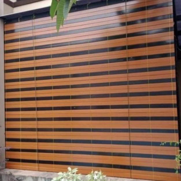 Krey Tirai Gulung Outdoor Penahan Tampias Hujan Dan Panas Bahan Pvc Pasti Promo