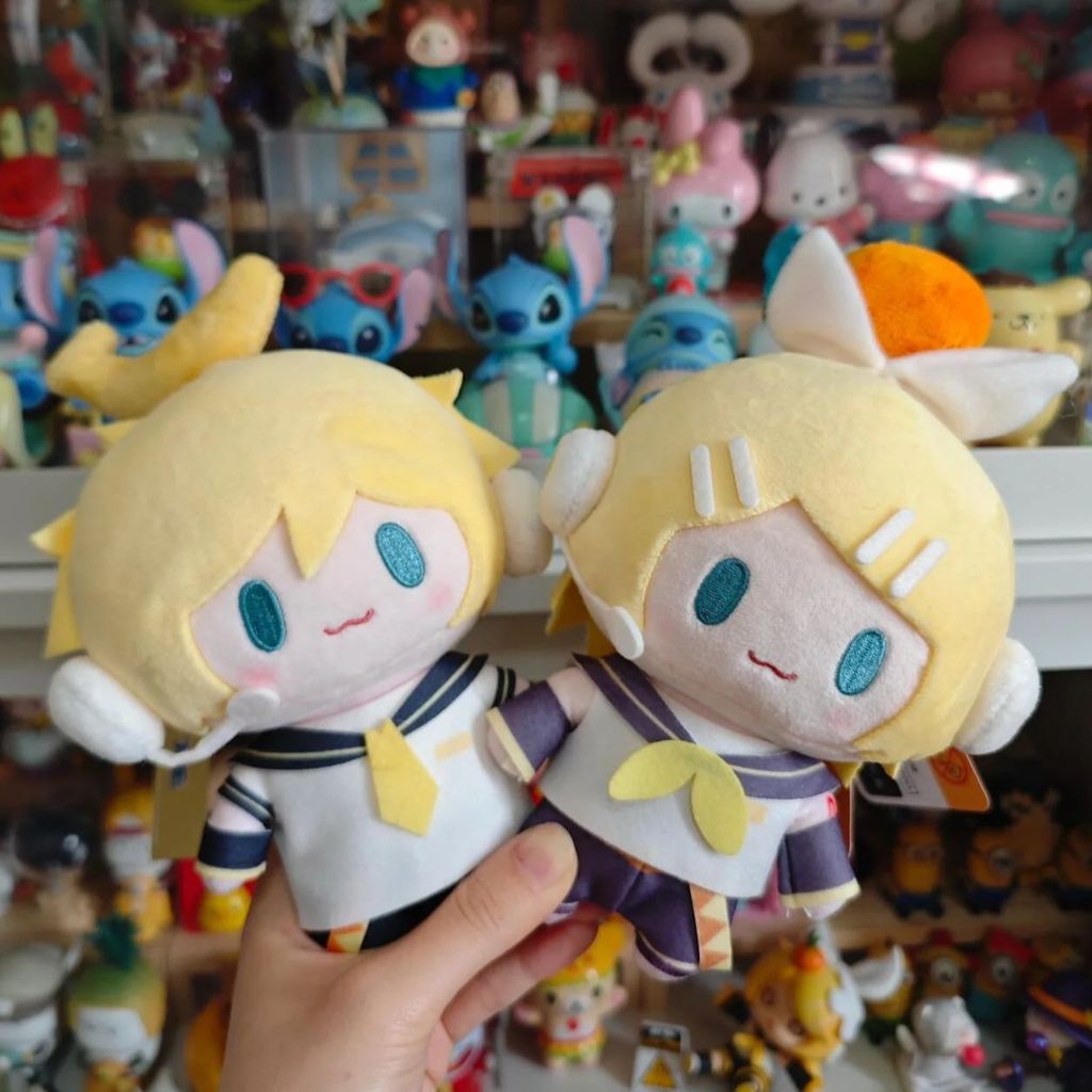 Hatsune Miku Plush Doll Toys Kagamine Len Rin Backpack Keychain Cute Stuffed Dolls Collection Model