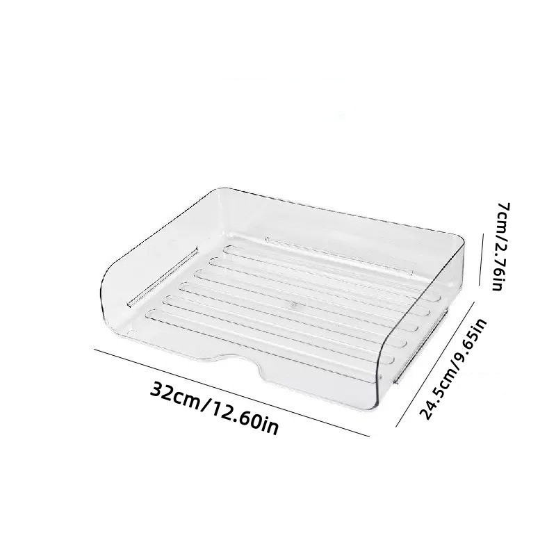 Transparent document storage rack, desktop storage rack, office book table storage box, organizer