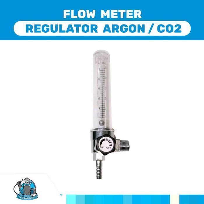 Flowmeter untuk regulator Argon / CO2 mesin las Mig