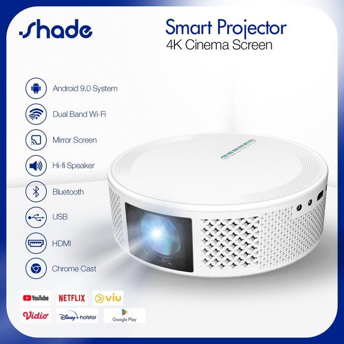 T269 Smart Projector Android OS 10000 Lumens 1080P HD Proyektor mini Portable Android Proyektor TV