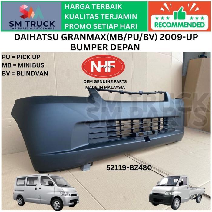 (OEM NHF MALAYSIA) BEMPER BUMPER DEPAN DAIHATSU GRANMAX PICKUP MINIBUS BARU IMPORT 2009 2010 2011