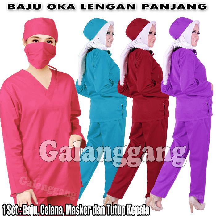 Onemed Medika - Baju Ok / Baju Ok Jumbo / Baju Jaga Ok / Baju Ok / Model Terbaru / Lengan Panjang