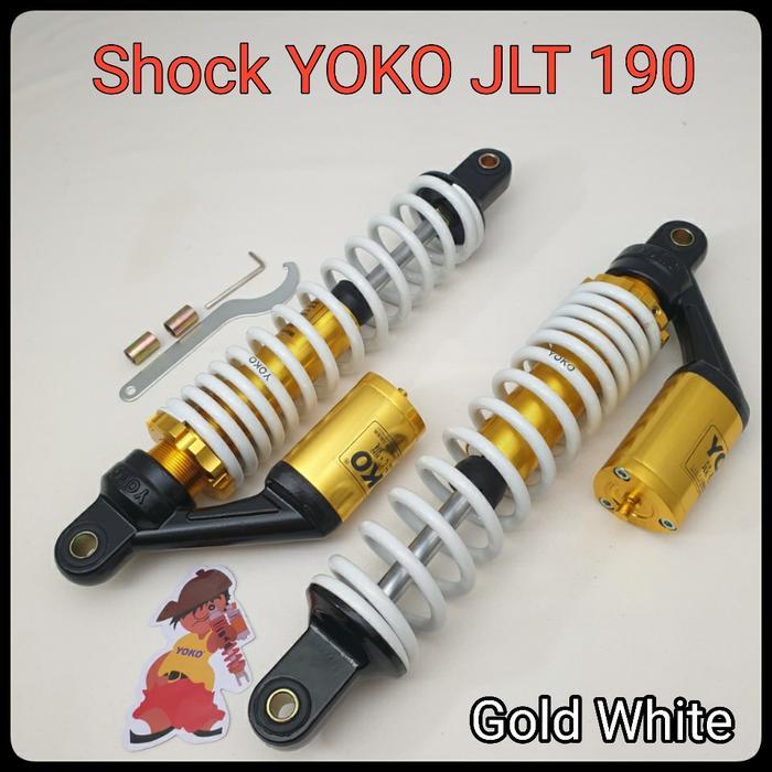 Yoko Bermuda ( Jlt 190 ) Shockbreaker Bebek Tabung Segitiga - Ukuran 340Mm - Untuk Motor Bebek Supra