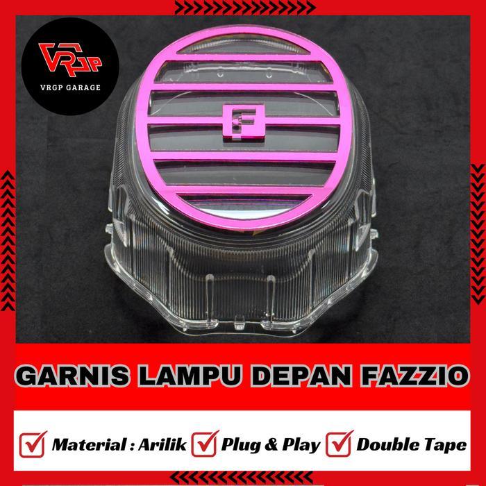 VRGP Garnis Lampu Depan Fazzio/ GARNISH Lampu Depan Yamaha Fazzio Bahan Akrilik/ Aksesoris Fazzio