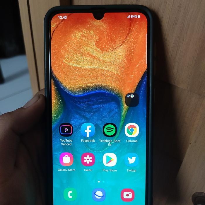 LCD Frame Samsung A30 Ori Copotan *