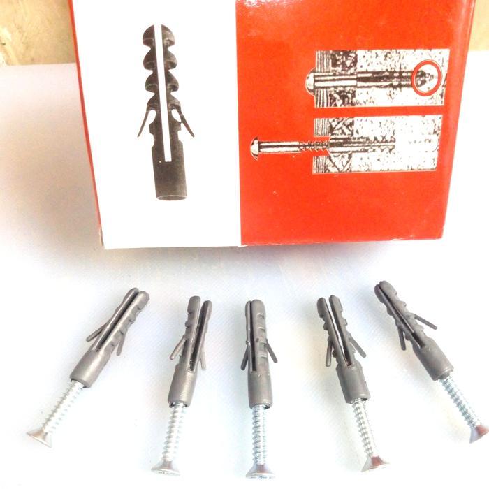 Fisher S6+Sekrup/Fisher S6+Sekrup Fab 6X1 1/2(4Cm) Isi 100 Pcs #Gratisongkir