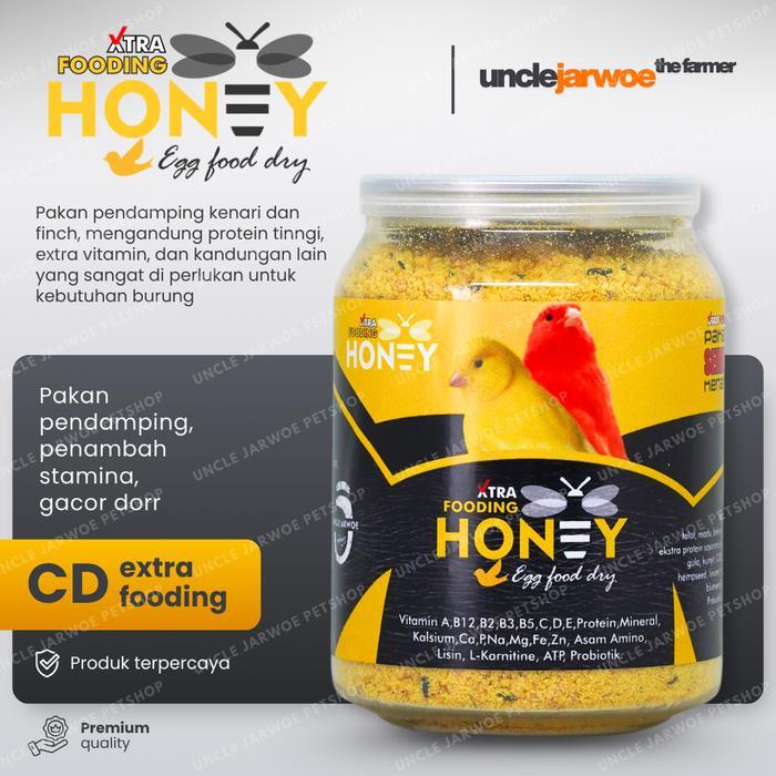 unclejarwoe Honey Egg Food Dry - Pakan Pendamping Burung Kenari