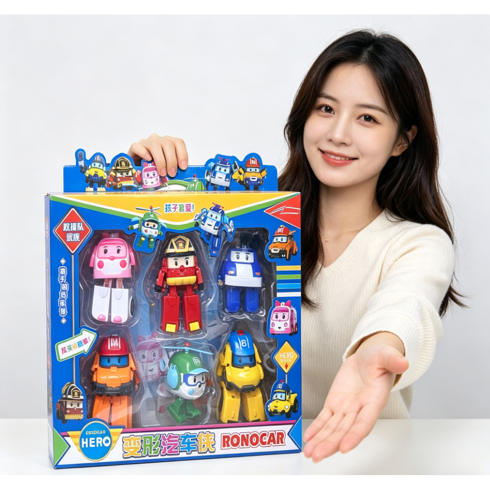 Transformation Robot Poli Amber Roy Action Figure Toys Anime Cartoon Car Model Kias Toy Best Gift