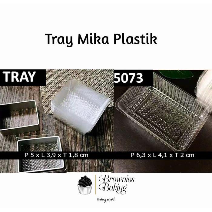 Sale Tray Mika Plastik Kue Kering Cookies Packaging Nastar Nanas Coklat