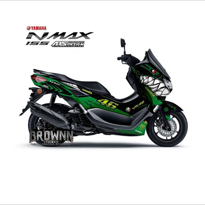 Decal Sticker Stiker Yamaha Nmax 2020 Shark