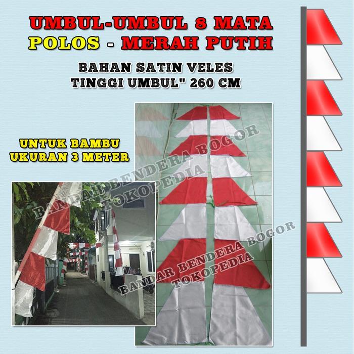 Bendera Merah Putih Umbul-umbul polos *
