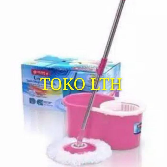 New SUPERMOP/ALAT PEL + EMBER - LIVINA SPIN MOP BM-47 LION STAR Rumah