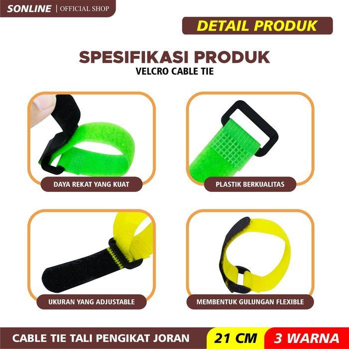 Cable Tie Pengikat Joran 3 Warna /Kabel Tie/Kabel Alat Ikan Pancing