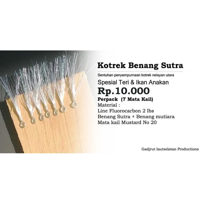 Kotrek Teri Benang Sutra + Benang Mutiara