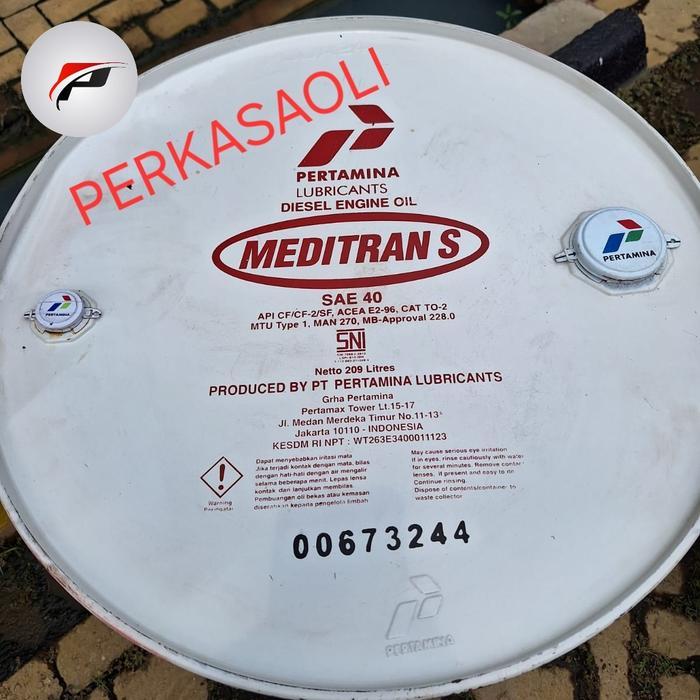 Oli Mesin Diesel Pertamina Drum Meditran S40 SAE40 isi 209 liter