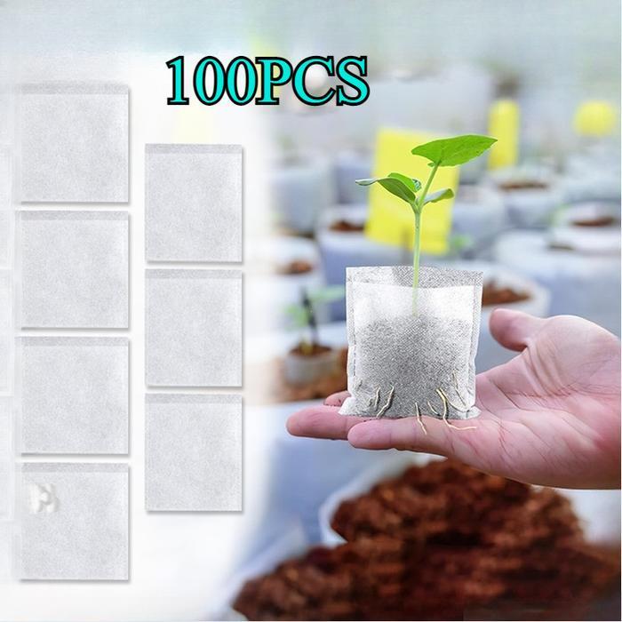 Seedling Bag 200 Lembar Polybag Semai Benih Polibag Semai Bibit Sayuran Polybag Semai Cabai