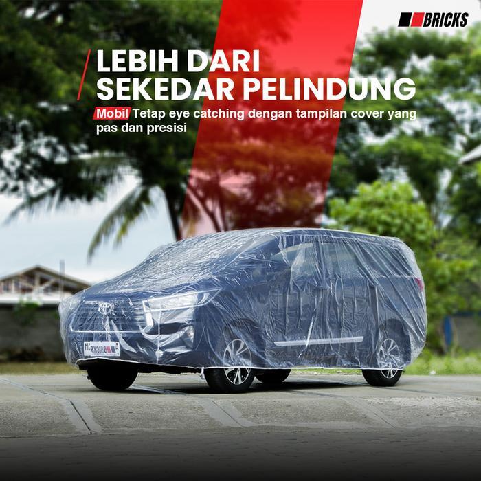 Sarung Mobil RUSH Plastik Cover Mobil Transparan Waterproof selimut mobil TOYOTA RUSH PE8 pelindung