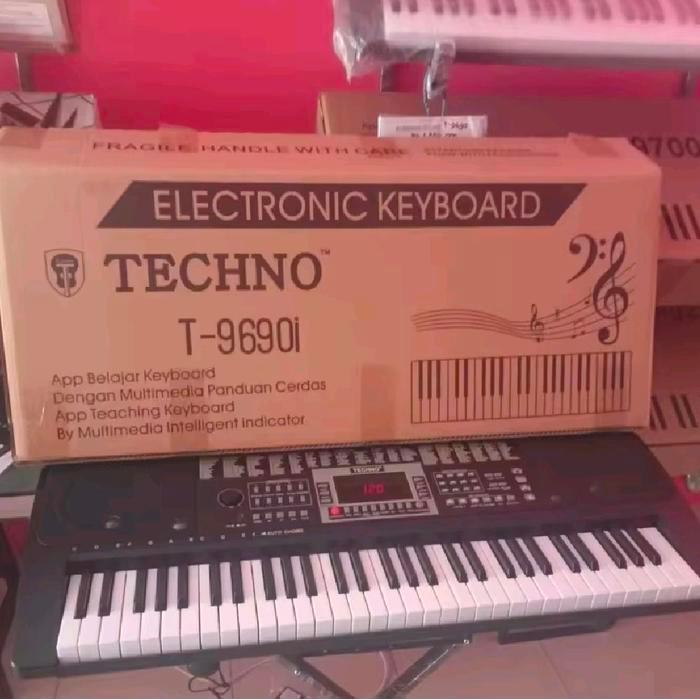 Paket Keyboard Techno T9690i Original Support USB MP3 Tuts Nyala Garansi Resmi 1 Tahun Original