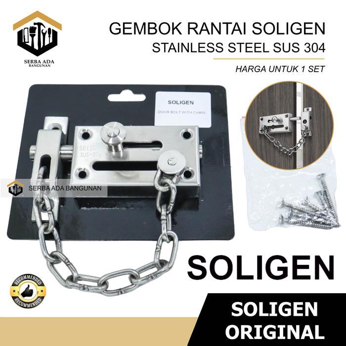 Kunci Slot - Kunci Rantai - Grendel Rantai Soligen Grendel Rantai FULL