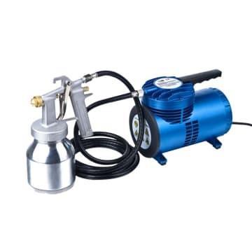 Kompresor Air brush Krisbow Portabel Dengan Spray Kit 1/4 hp