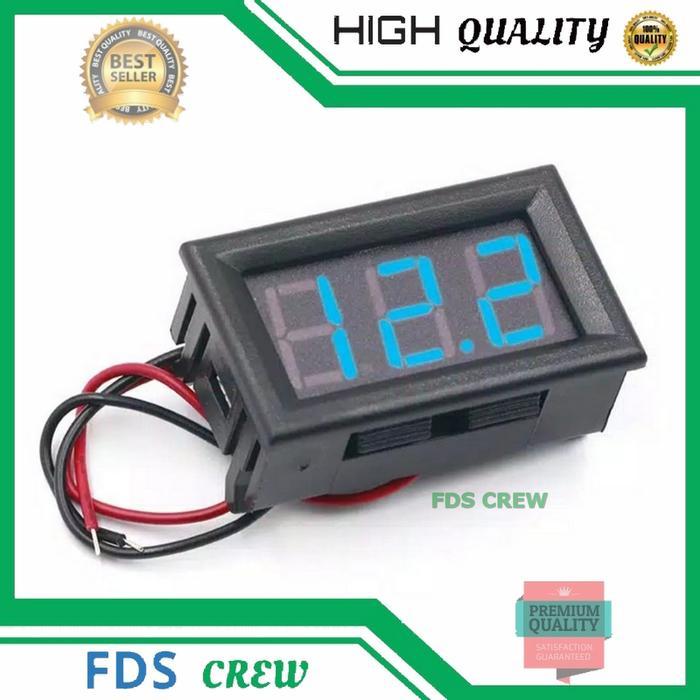 "New" VoltMeter Digital Mini DC 4-30V 2 Kabel