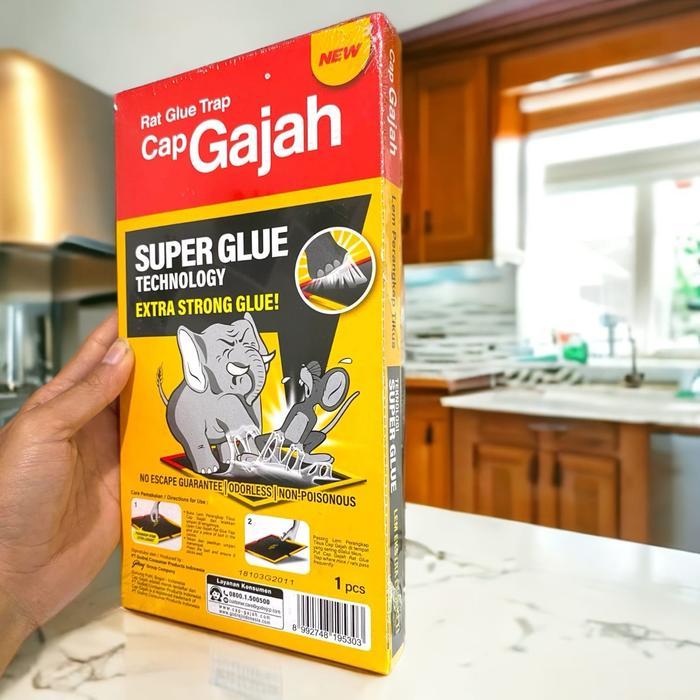 "New" 10 PCS Lem Tikus Super Lengket Cap Gajah dan Elephant dengan Daya Rekat Sangat Kuat