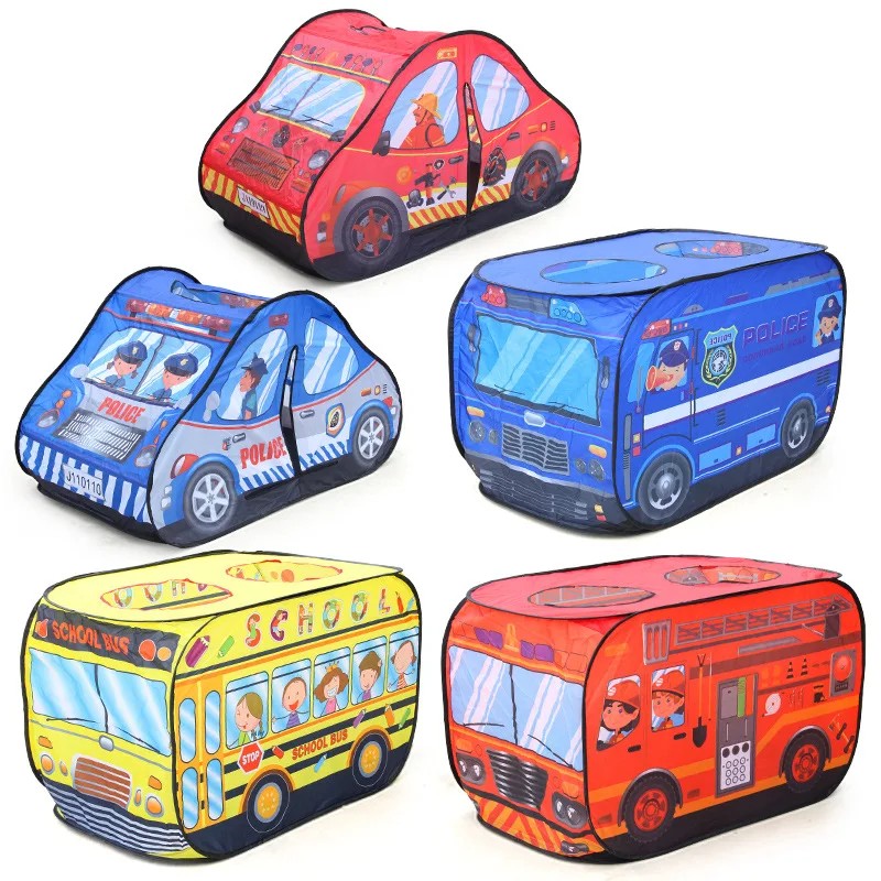 Game House Play Tents Bus Ocean Car Foldable Pop Up Toys Playhouse