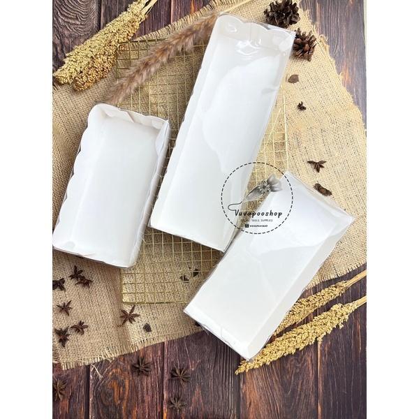 Terlariss Dus Mika Putih isi 5pcs / Dus Kue Bening Transparan / Box Kue Brownies