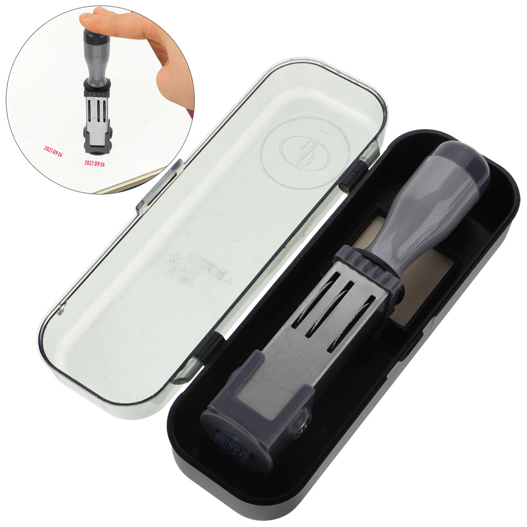 Handheld Date Stamper Date Stamp Handheld Pp Iron Stamper Portable File Accessory Small Office Stamp