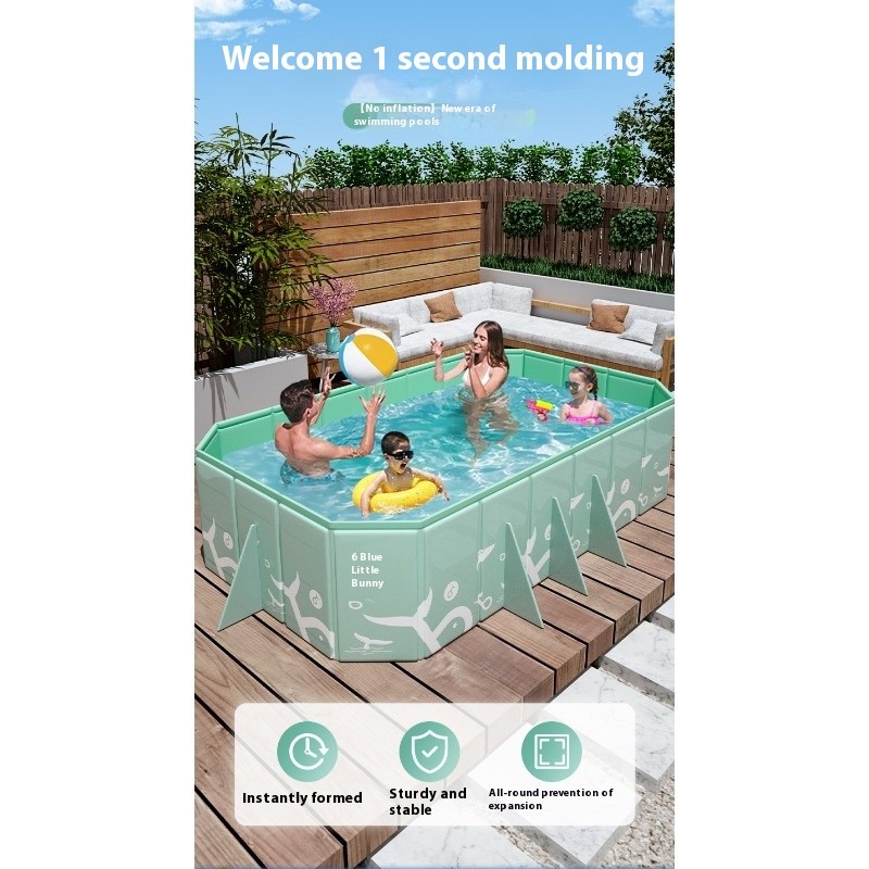 Children's Non-inflatable Swimming Pool Folding Outdoor Swimming Pool Family Oversized Swimming Pool