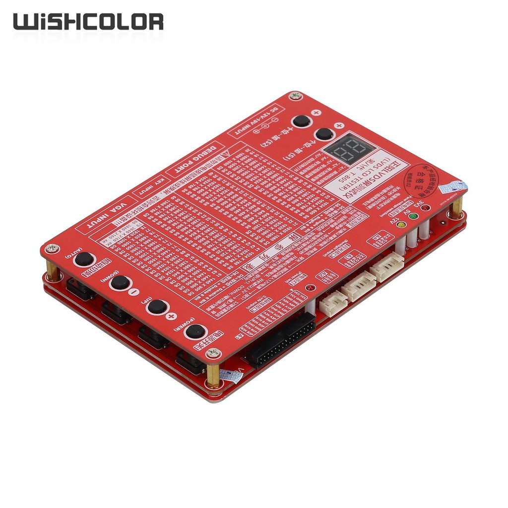 Wishcolor T-80S 8th Generation 3840x2160 2K 4K LVDS LCD Screen Tester LED LCD Panel Tester for TV