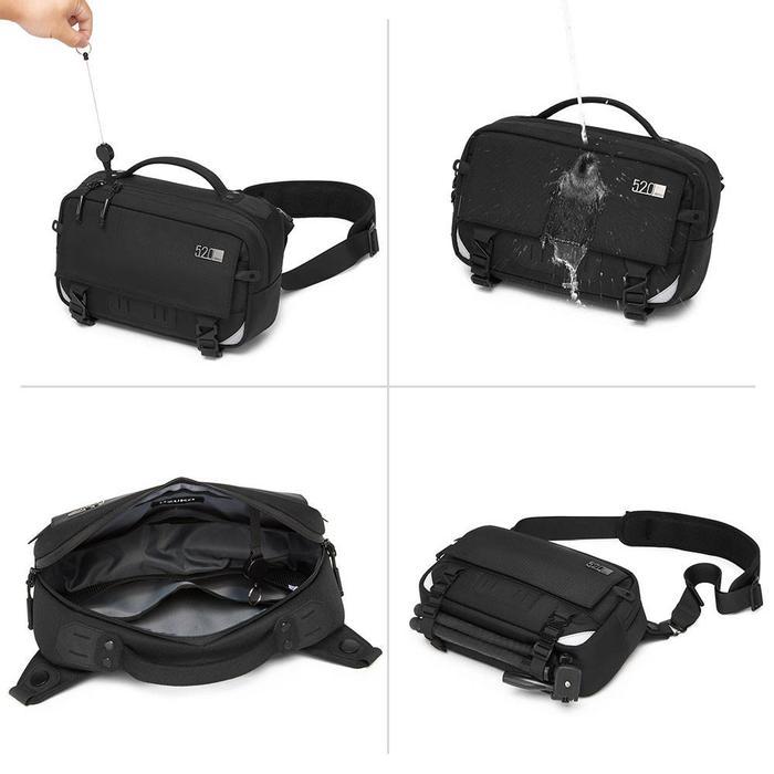 Ozuko Phantom #9897 Tas Selempang Pria Waterproof Sling Bag Tactical Cowok Techwear Original Dengan