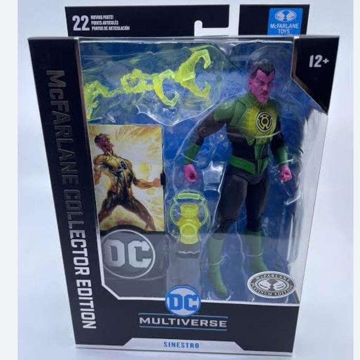 HOT SALE MCFARLANE COLLECTOR EDITION GREEN LANTERN SINESTRO PLATINUM TERMURAH