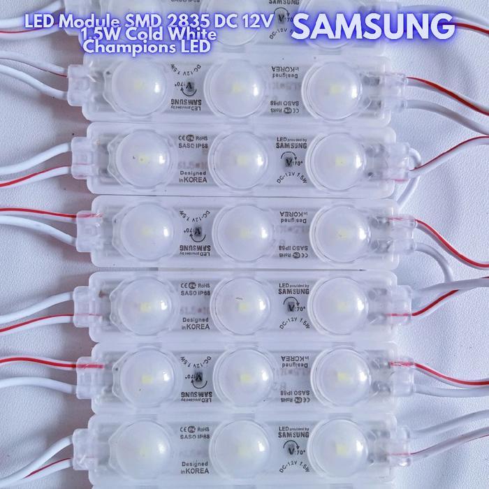 LED Module Samsung Saso SMD 2835 IP68 DC12V 1.5W