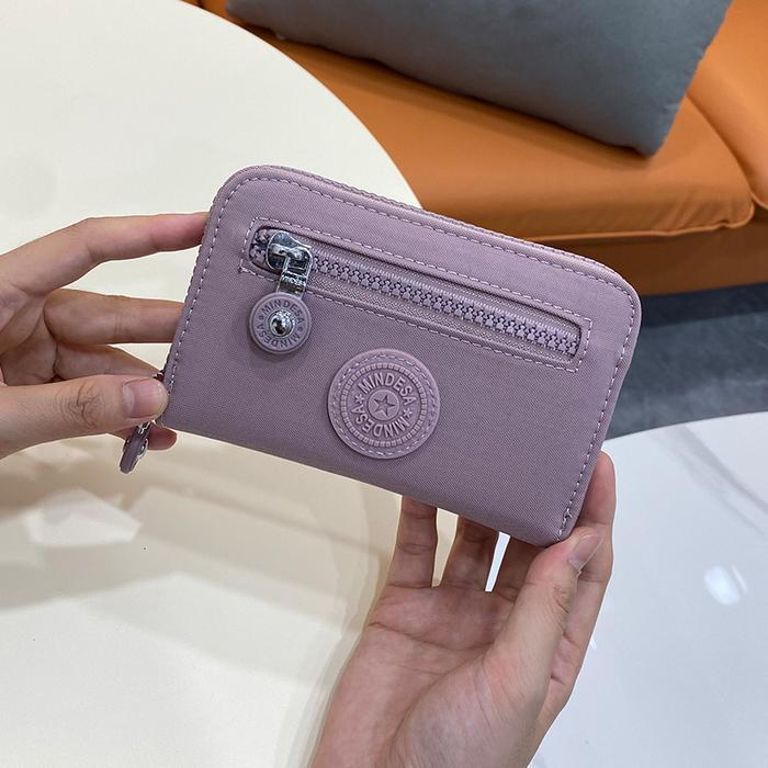 Eiger - Kasus Kartu Wanita Kopling Dompet Mini Dompet Mini Ringan Kain Nilon Tahan Air Klip Uang