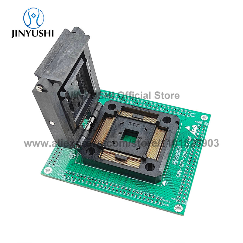 CLAMSHELL IC51-2084-1052-5 QFP208/DIP208 QFP208 YAMAICHI SPACING 0.5MM IC BURNING SEAT ADAPTER TEST