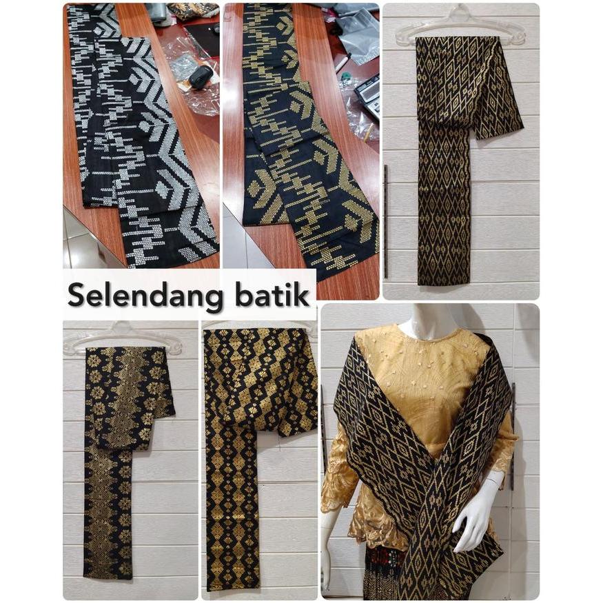 SELENDANG SYAL BATIK MOTIF BOLAK BALIK