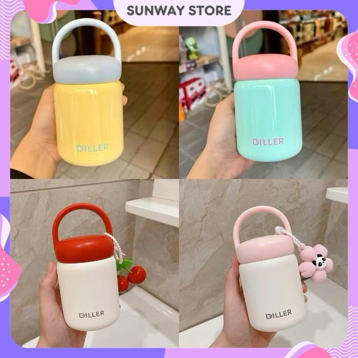 Sunwaystore - Tumbler Diller Mini Handle 200Ml Stainless Sus 316 / Botol Tumbler Mini Diller /