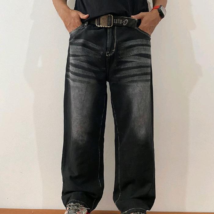 Celana jeans panjang pria/Beggy jeans losse pria/Jeans pria korean style/Kulot jeans pria/Jefry