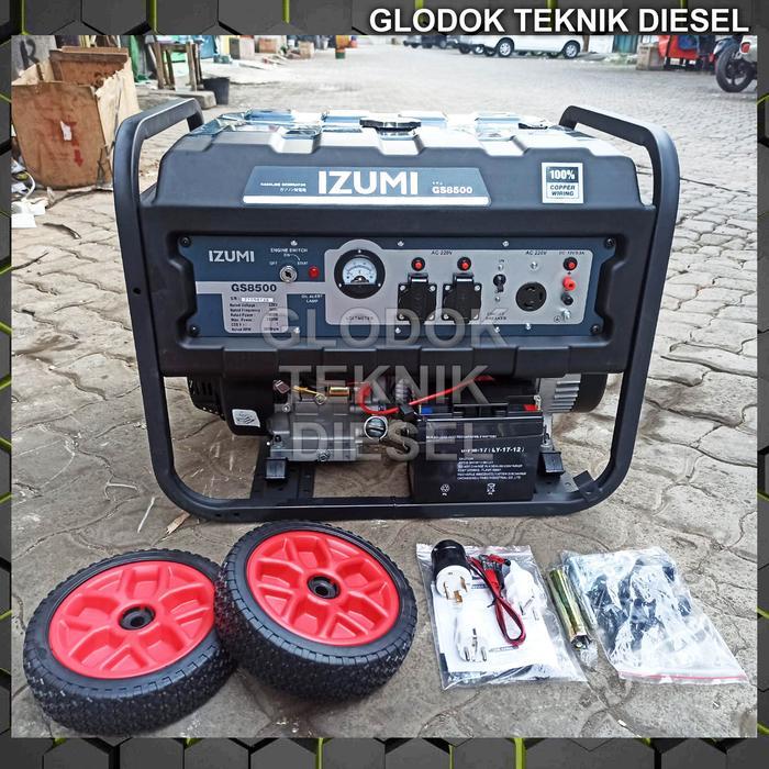 NEW SERIES IZUMI GENSET BENSIN 7000 WATT W ( GENERATOR LISTRIK ) GS-8500