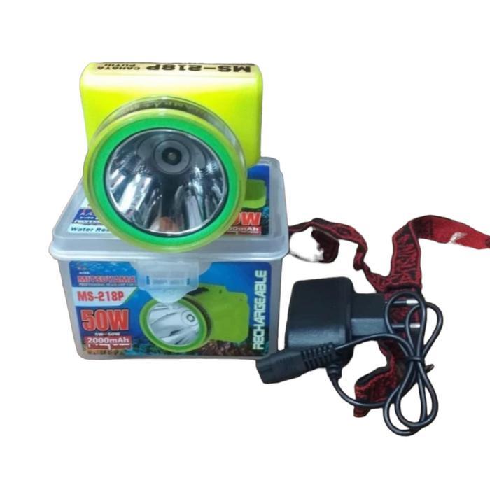 Terlaris COD Senter Kepala SELAM Diving 50 WATT Mitsuyama MS-218P CAHAYA PUTIH 50 WATT SUPER TERANG
