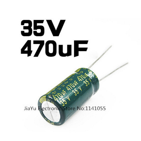 500PCS 35V 470UF 470UF 35V 470uf35v 35v470uf High frequency low resistance Electrolytic Capacitors