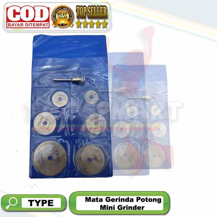 Adaptor Bor 6 Pcs Mata Gergaji Mini Gerinda Potong Circular Saw Blade