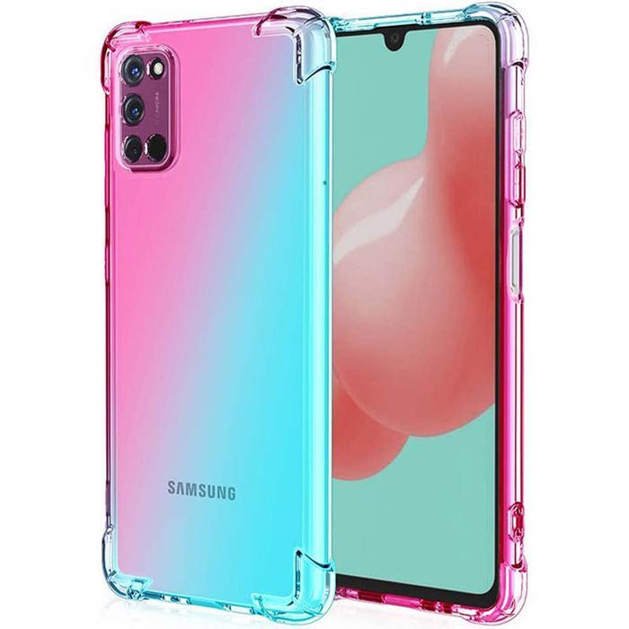 HRG DISKON Shock Gradient Case Samsung Galaxy A03s - for Samsung Galaxy A03s - Rainbow Clear Soft