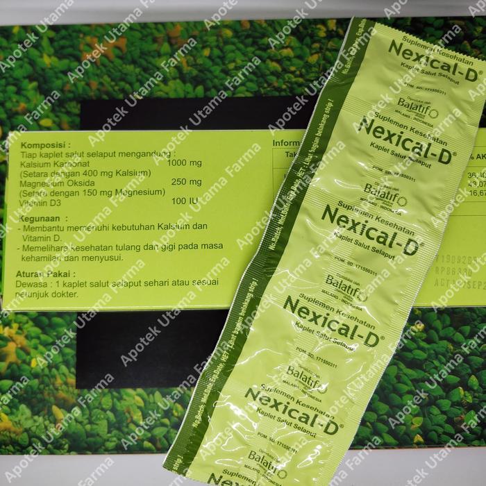 Ready Nexical D Kalsium, Magnesium & Vitamin D3 Calcimag -Gratisongkir